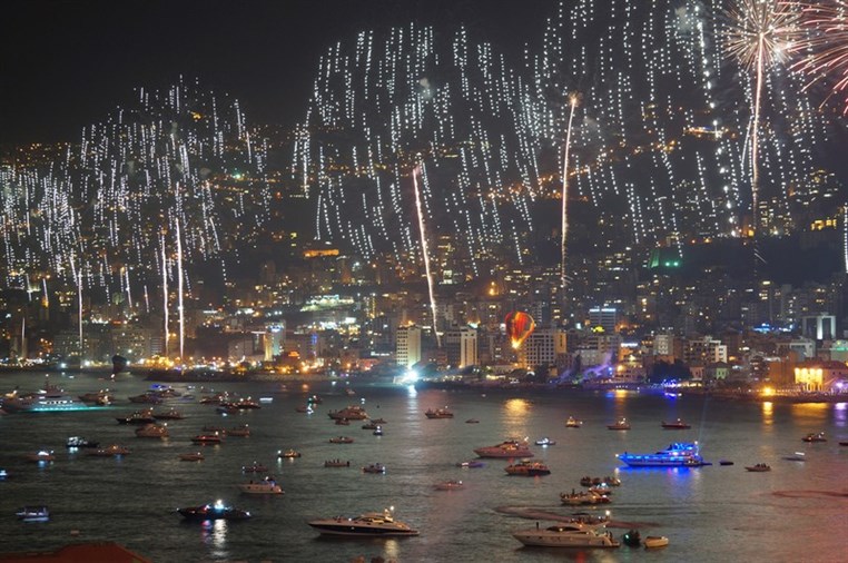 Jounieh International Festival 2014 Flies Fireworks Photo Contest Winners to Europe